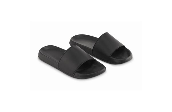 KOLAM Badeschlappen Größe 46/47, schwarz