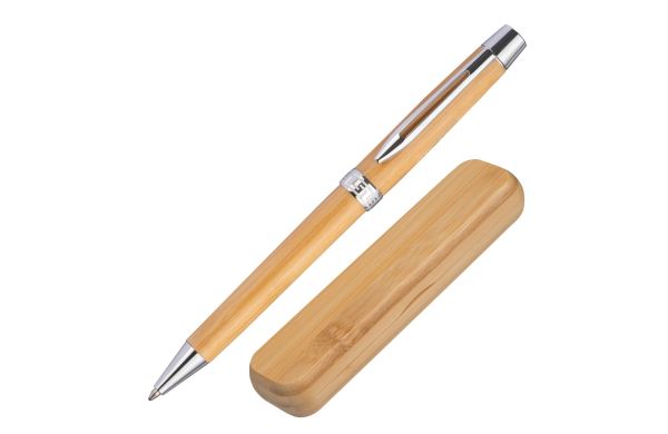 Bambus-Drehkugelschreiber-im-Etui-beige