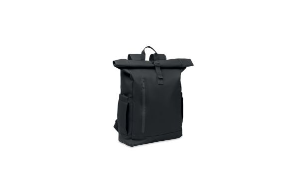 BANGKOK ROLL Rolltop-Rucksack 600D RPET, schwarz