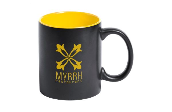 Bavary Tasse, gelb/schwarz