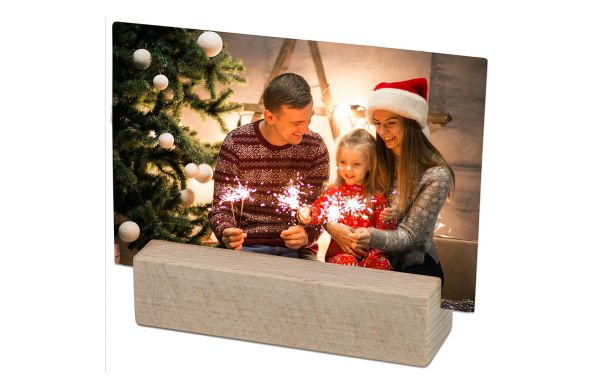 Bildhalter aus Holz, Lasergravur