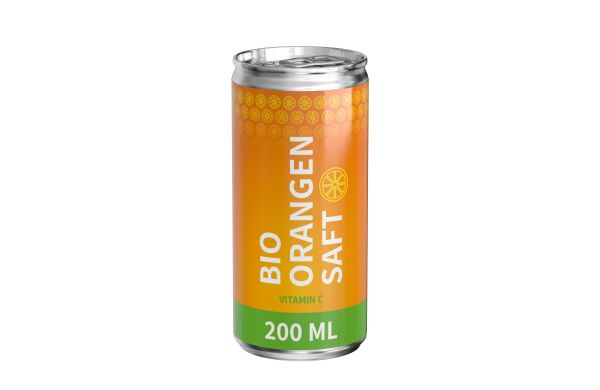 Bio Orangensaft, Body Label (Pfandfrei, Export)