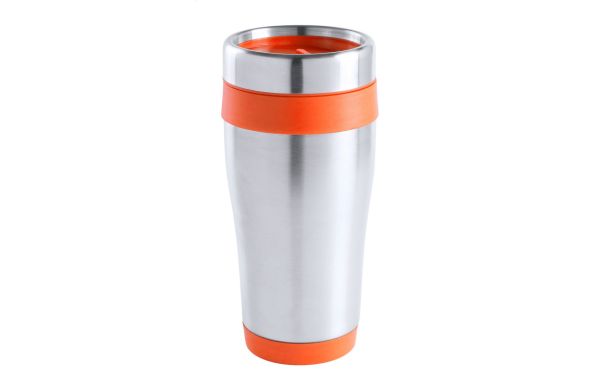 Caprol Thermobecher, orange/silber