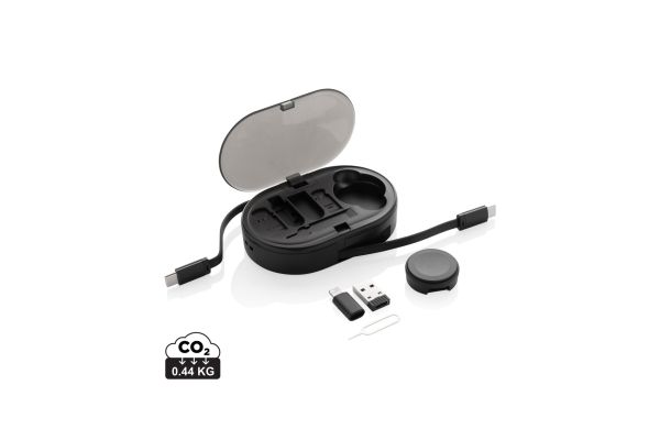 Chargevix Multifunktionales 60W-Lade-Set aus RCS rPlastic, schwarz