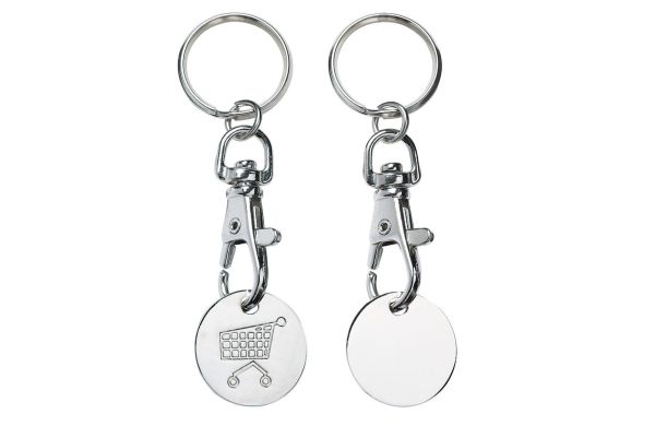 Chip-Schlüsselanhänger "Elegance", silber