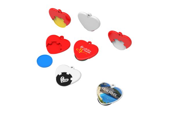 Chiphalter mit 1 €-Chip "Herz"