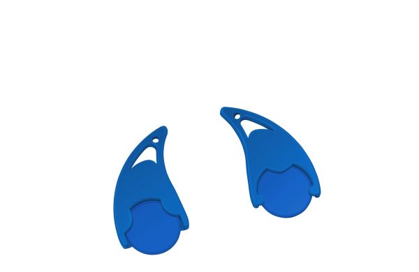Chiphalter mit 1Euro-Chip Epsilon_ blau-blau