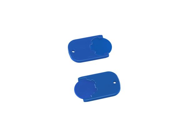 Chiphalter mit 1Euro-Chip Gamma_ blau-blau