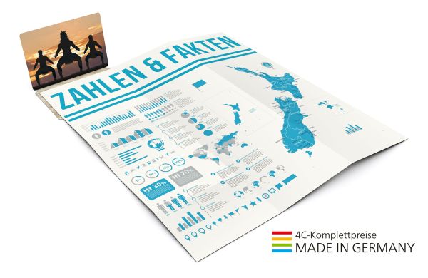 Concept-Card Large green & blue, 30