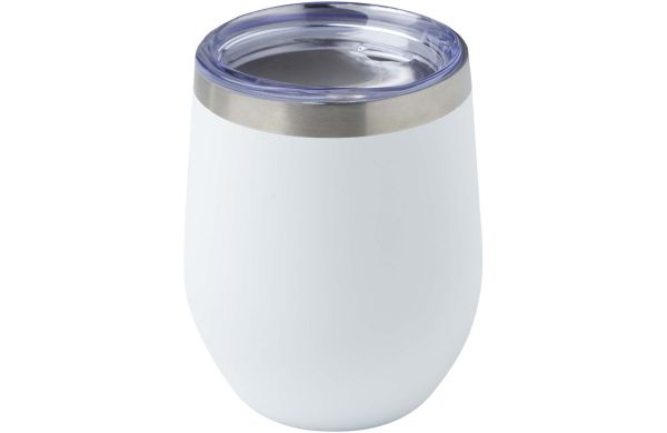 Corzo 350 ml RCS-zertifizierter Kupfer-Vakuum Isolierbecher aus recyceltem Edelstahl, weiss