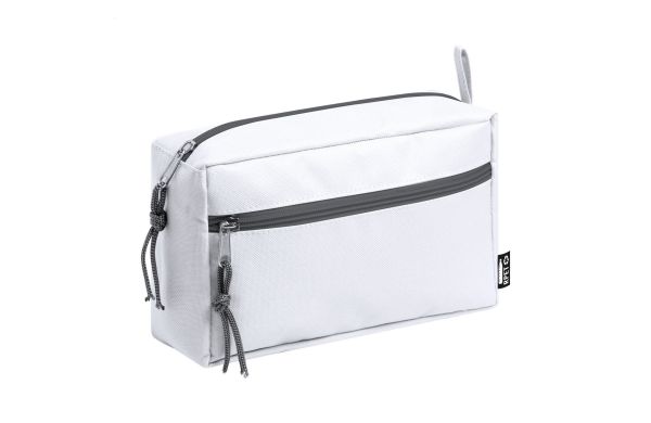 Cosmax RPET Kosmetik-Tasche, weiss