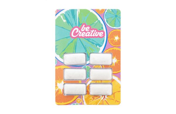 CreaChew Deluxe Kaugummi in individueller Verpackung, weiss