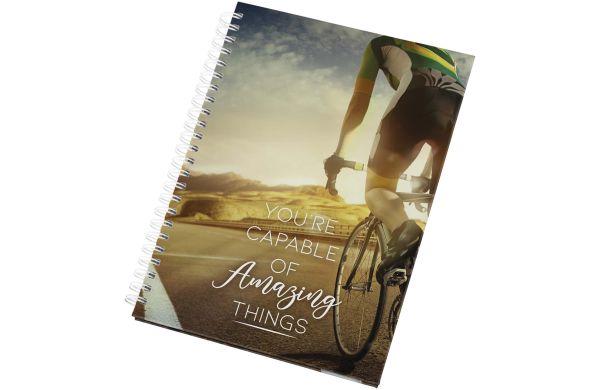 Desk-Mate® A5 Hardcover Tagebuch, undatiert, weiss