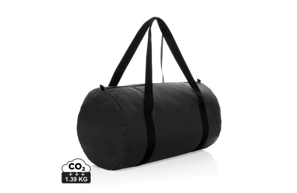 Dillon AWARE™ RPET faltbare Sporttasche, schwarz
