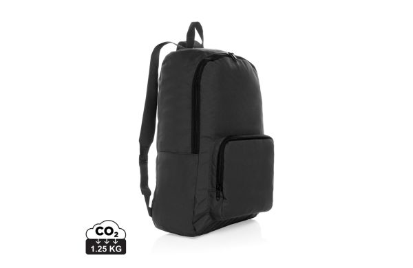Dillon AWARE™ RPET faltbarer klassischer Rucksack, schwarz