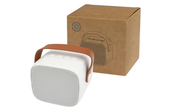 Diya 3W kabelloser Lautsprecher aus recyceltem Kunststoff, weiss