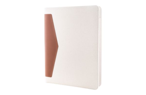 Dokumentenmappe aus recyceltem Canvas Carbasa A4, natur