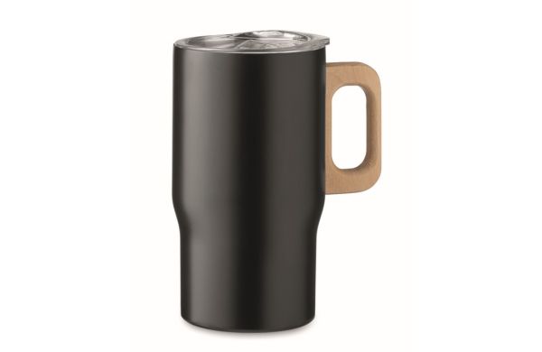 TUMBOO Doppelwandiger Becher 350ml, schwarz