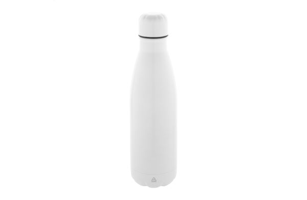 Flasche aus recyceltem Edelstahl Refill, weiss