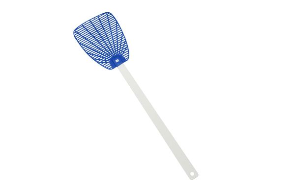 Fliegenklatsche_ weiß-blau