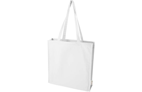 Florida 270 g/m² Tragetasche mit Seitenfalten 14L, weiss