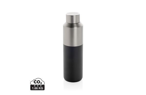 Fluid Flasche aus RCS-zertifiziert recyceltem Stahl, 600ml, schwarz