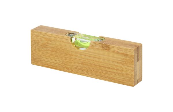 Flush Wasserwaage aus Bambus mit Flaschenöffner, natur