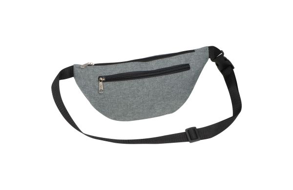 Gürteltasche aus Polyester - silbergrau