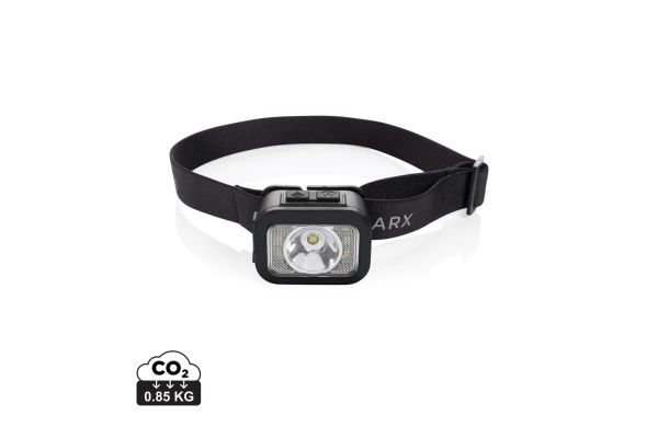 Gear X Hochleistungs-Kopflampe aus RCS rPlastik, schwarz