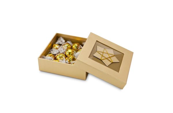 Geschenkset: Goldene Schachtel