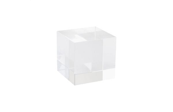 Glas-Würfel Tampa, weiss