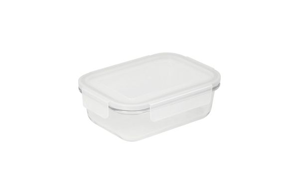 Glasbox "Cerrada" 17x12,6x5,5 cm, transparent/grau