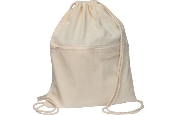 Gymbag aus Baumwolle - weiß