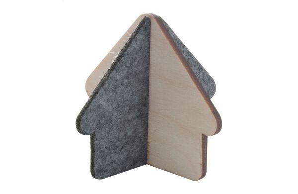 Hausfigur Hutty, natur/grau