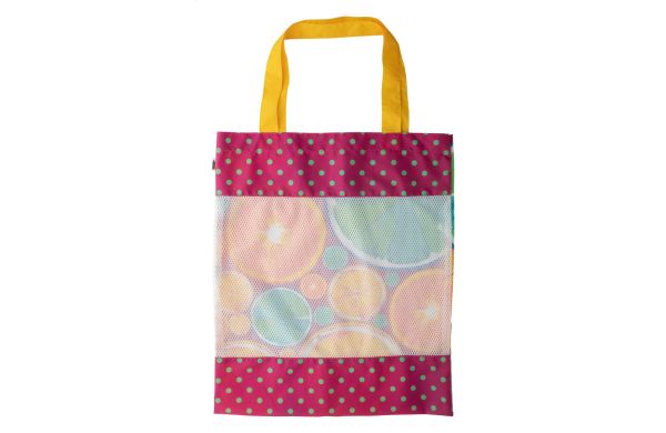 Individuelle Einkaufstasche SuboShop Mesh RPET, weiß