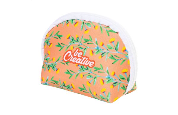 Individuelle RPET-Kosmetiktasche CreaBeauty Soft S, weiß