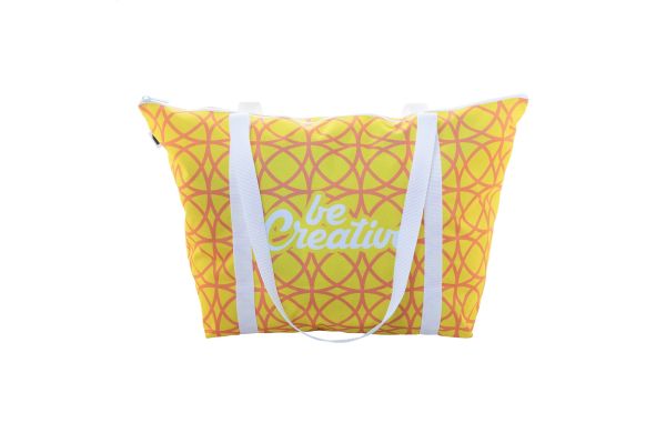 Individuelle Strandtasche SuboShop Playa Zip, weiss