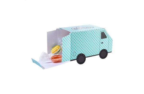 Individuelle Süßigkeitenbox CreaCandy Truck, weiß