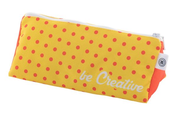 individuelle RPET Stiftetasche Trippy, weiß