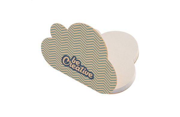 Individueller Haftnotizblock CreaStick Cloud Eco, natur