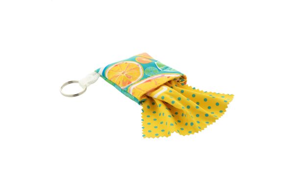 Individuelles Brillenputztuch Dioptry Carry, weiss