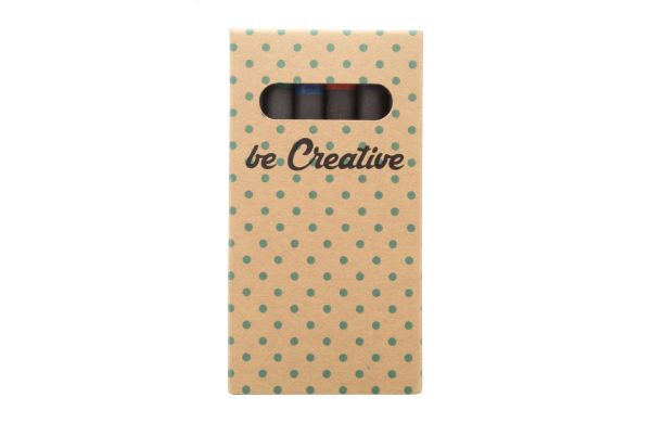 Individuelles Wachsmalstifte-Set (6 Stk.) Craxon 6 Eco, weiss