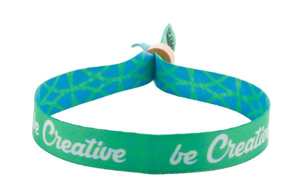 Individuelles RPET Festival-Armband SuboWrist Eco, Weiss