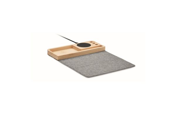 Induktiver Organizer 15W - holzfarben