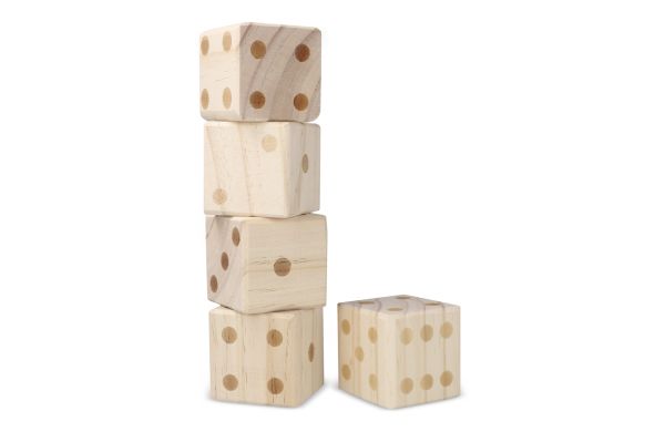 InSide Out Riesen-Würfelspiel aus Holz, holz/hell