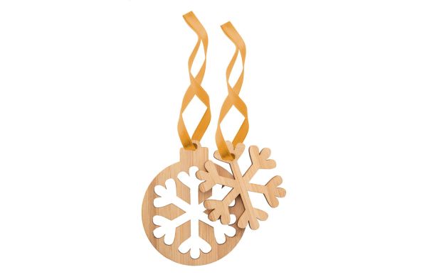 Jerpstad Weihnachtsbaumschmuck, Schneeflocke, natur