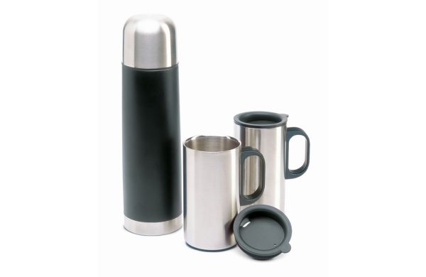ISOSET Isolierkanne mit Bechern - schwarz