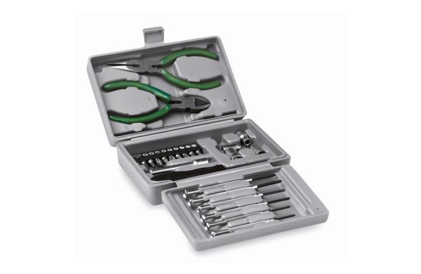 GUILLAUME Werkzeugkoffer, 25-teilig - silber