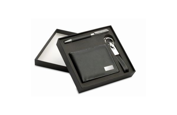 ELEGANCI Set mit Geldbörse - schwarz