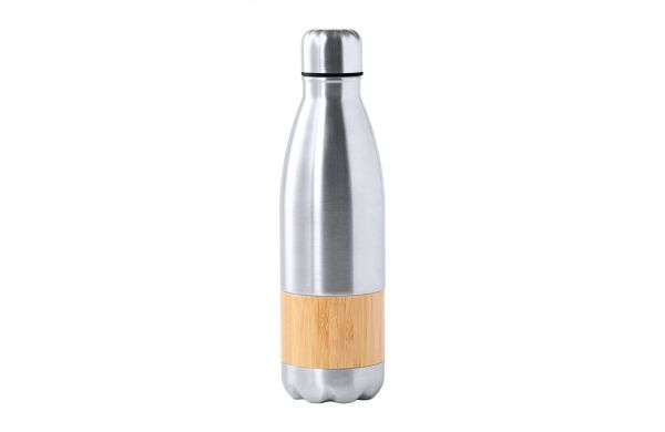 Keval Sportflasche, silber/natur